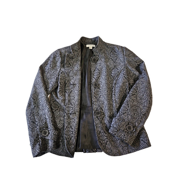 Coldwater Creek Women's Mandarin Collar Button Jacket Sz 8 - Picture 8 of 9